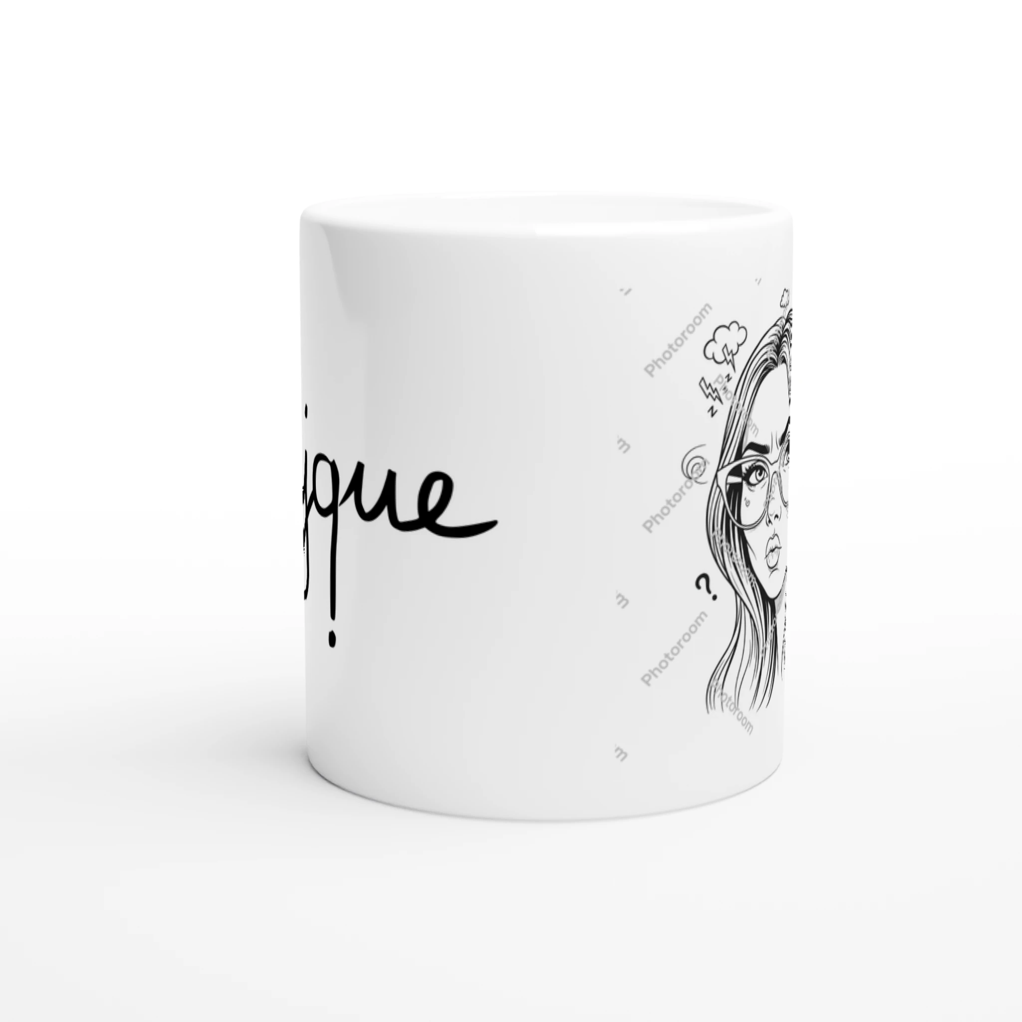 Mug Unjque Line Art Raleur - Front