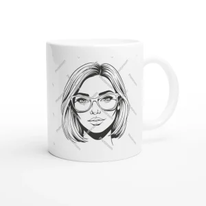 Mug Unjque Line Art - Zen